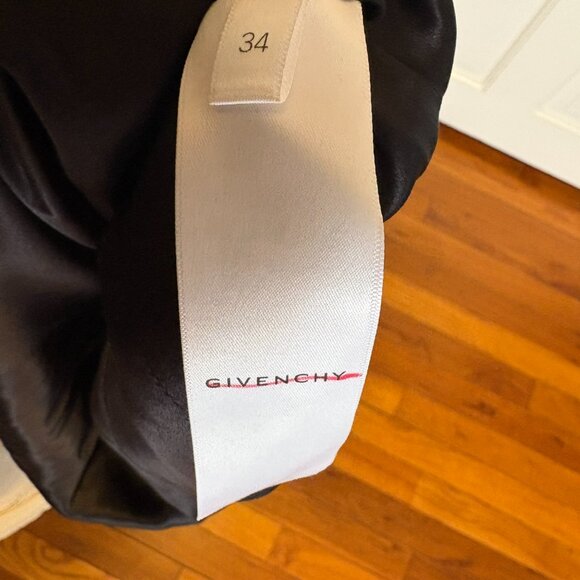 NWT Givenchy Black Evening Gown Size 2 Luxury Designer Glam with Metal Strap - Picture 12 of 13